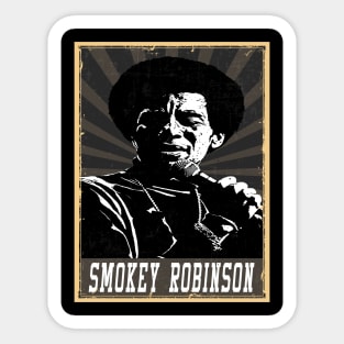 80s Style Smokey Robinson Sticker